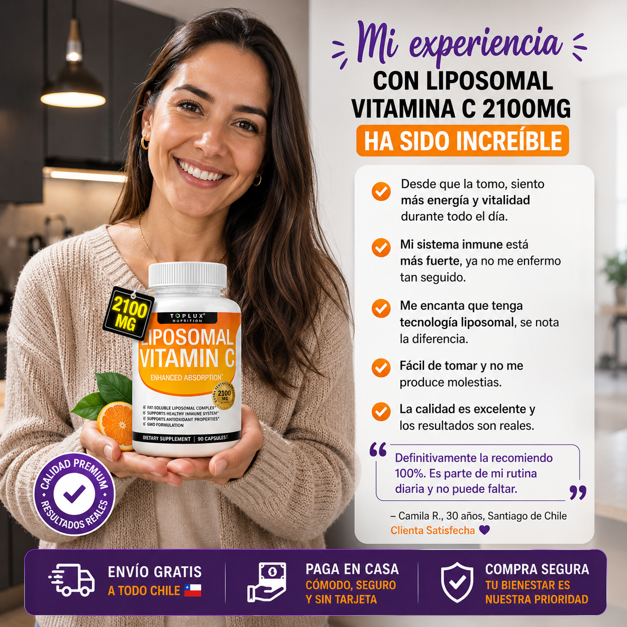 InmuCore™ – Vitamina C Liposomal 2100mg Extra Strength