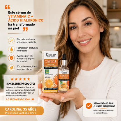 HydraBright™ – Sérum Facial Vitamina C + Ácido Hialurónico