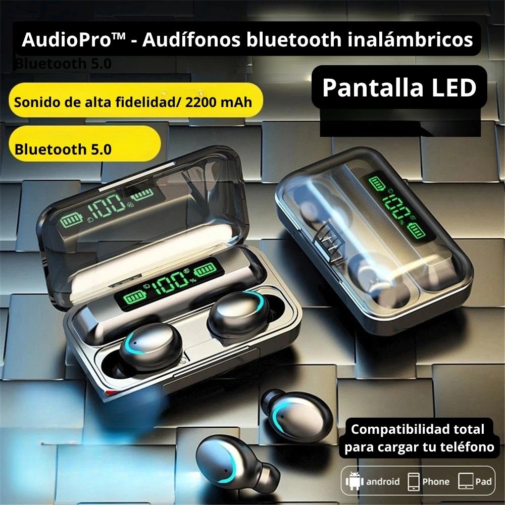 AudioPro™ - Audífonos bluetooth inalámbricos