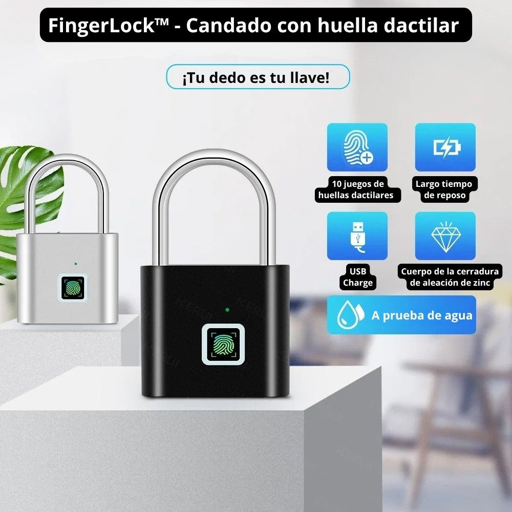 FingerLock™ - Candado con huella dactilar