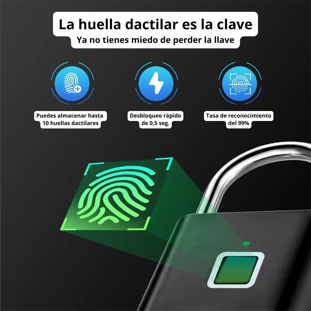 FingerLock™ - Candado con huella dactilar