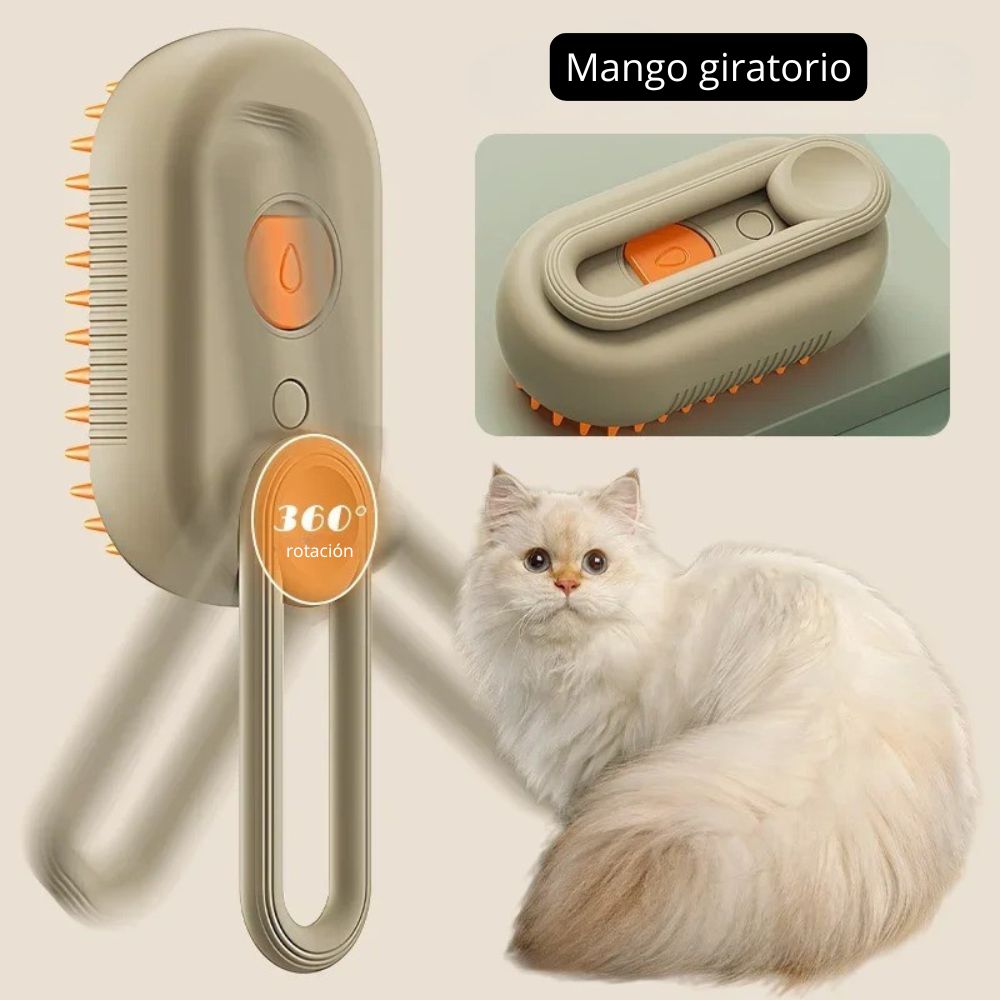 GlowPet™ - Cepillo a vapor para mascotas