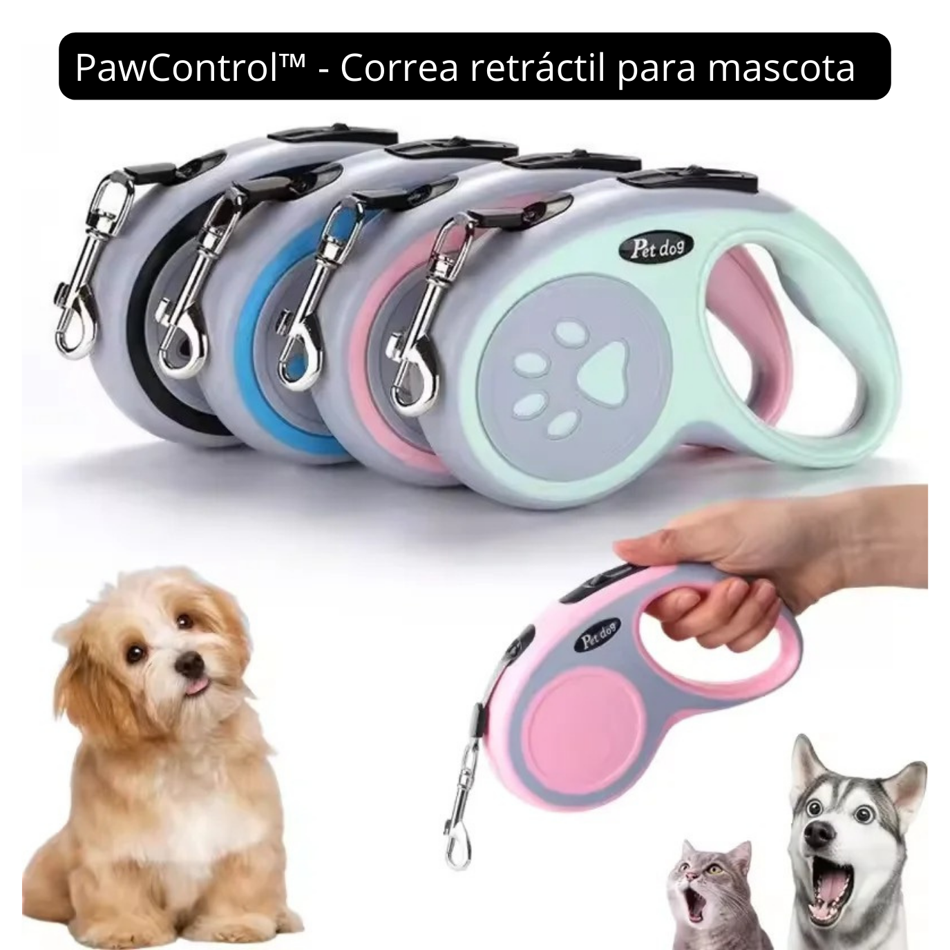 PawControl™ - Correa retráctil para mascota